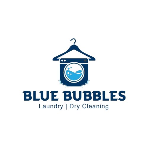 Blue Bubbles Drycleaners logo